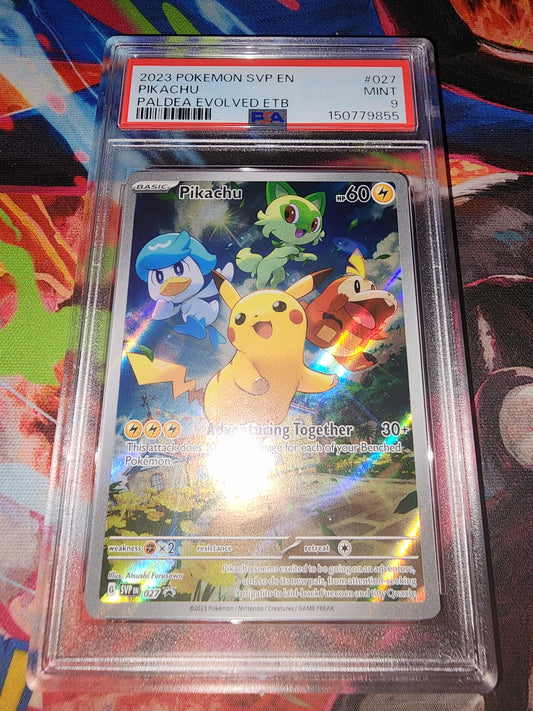 Pikachu #027 Promo PSA 9